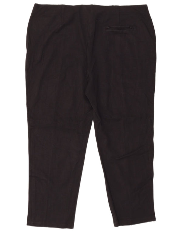 MARKS & SPENCER ženske uske hlače odijela UK 22 3XL W42 L28 Crna viskoza