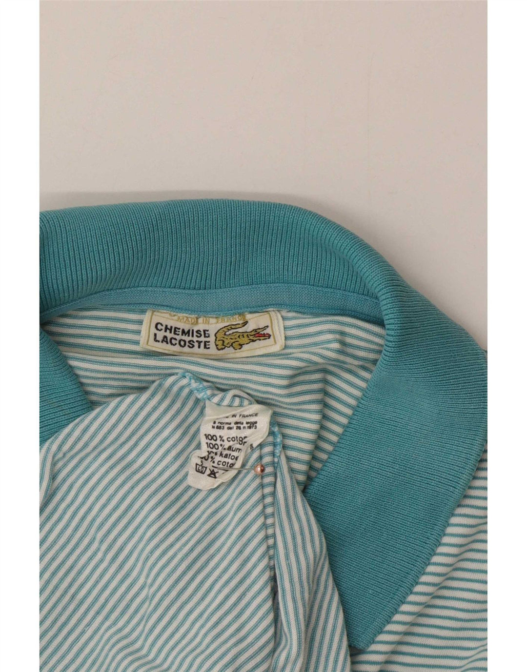Lacoste muška polo majica srednje plave pamučne pruge