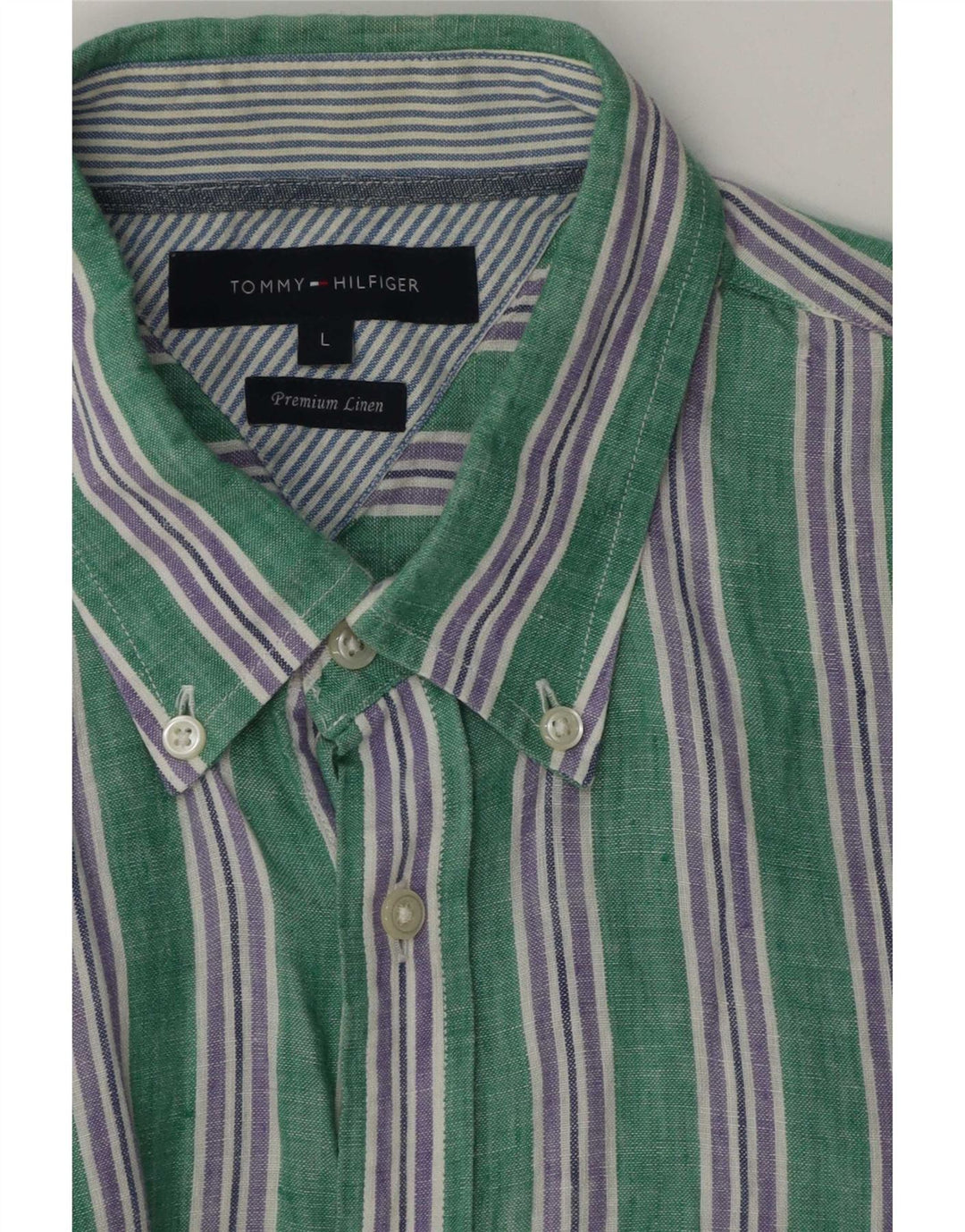 Tommy Hilfiger Muška košulja Large Zelene pruge