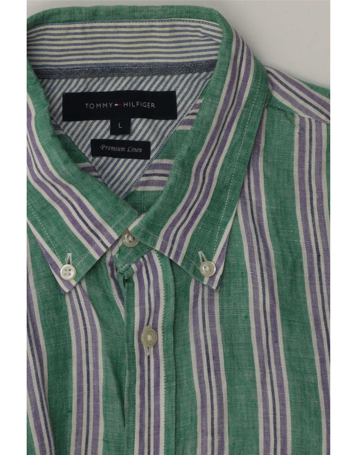 Tommy Hilfiger Muška košulja Large Zelene pruge