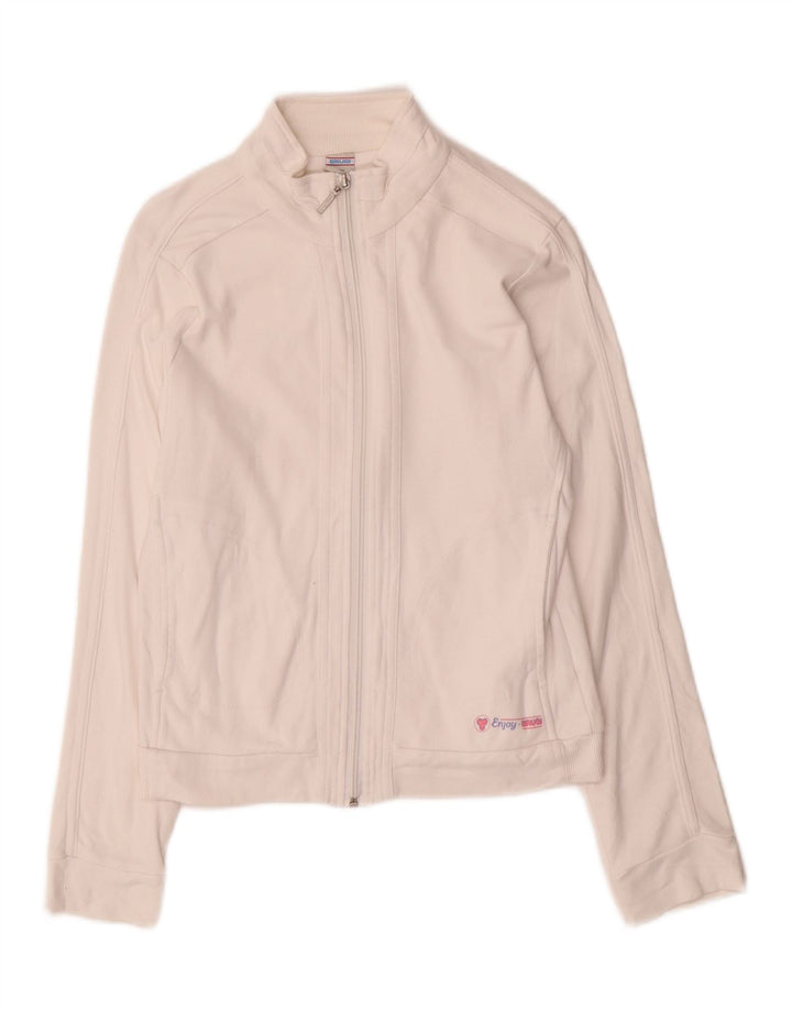 Brugi ženska gornja jakna trenirke UK 10 Mala bijela pamuk