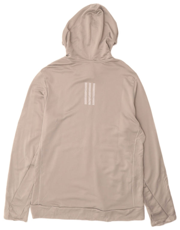 Adidas muška gornja jakna trenirke, veliki sivi poliester