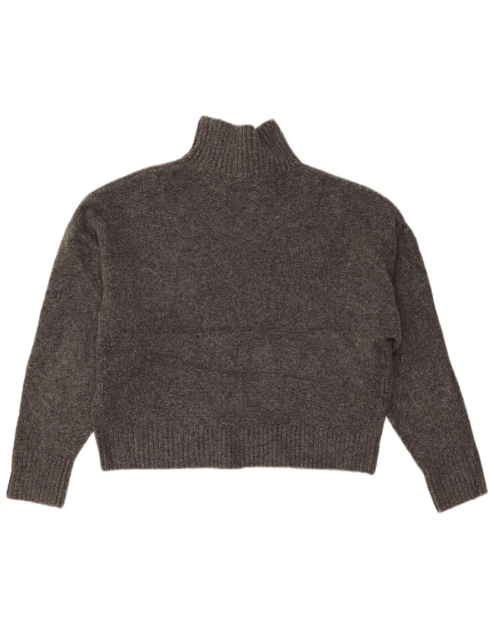 Zara ženski kratki džemper s kornjačičastim ovratnikom UK 10 Small Gray