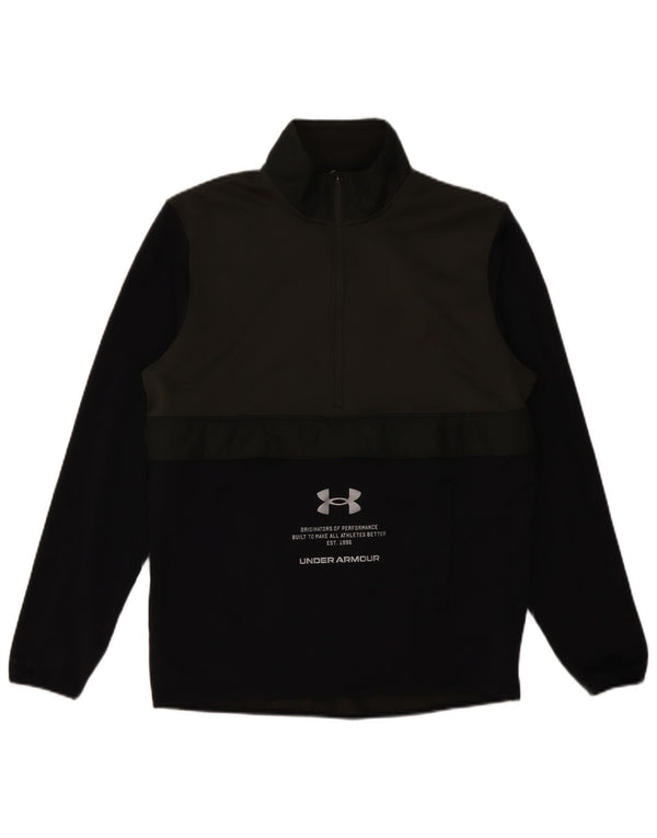 UNDER ARMOUR Muška majica Cold Gear Graphic sweatshirt srednje boje kaki