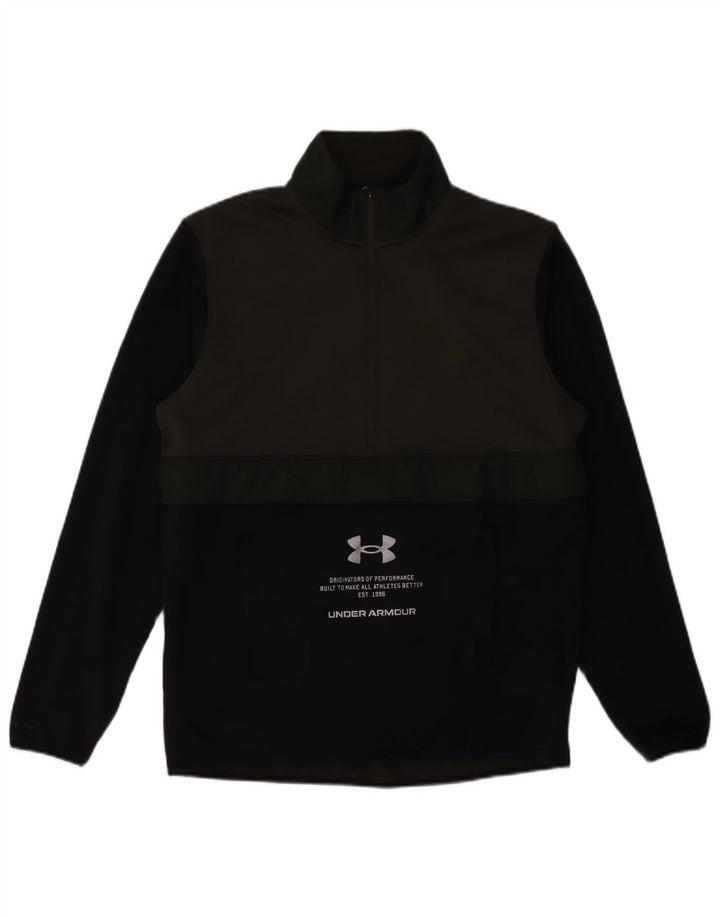 UNDER ARMOUR Muška majica Cold Gear Graphic sweatshirt srednje boje kaki