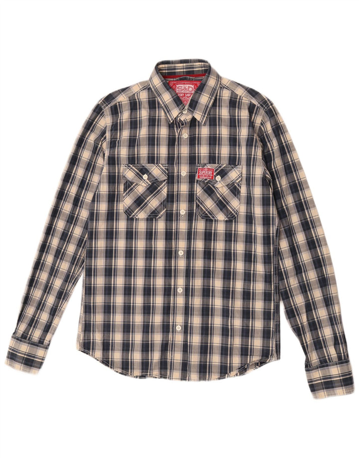 Superdry muška košulja veliki plavi karirani pamuk