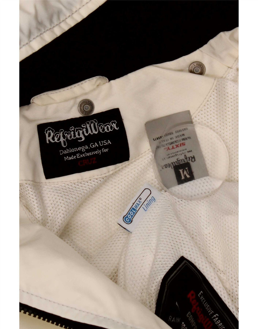 Refrigiwear ženska jakna za kišu s kapuljačom UK 12 Srednje bijeli poliamid