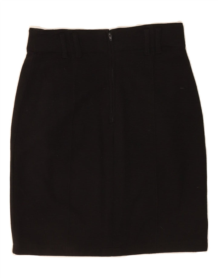TAIFUN Womens Pencil Skirt EU 38 Medium W30  Black Polyacrylic Vintage Taifun and Second-Hand Taifun from Messina Hembry 
