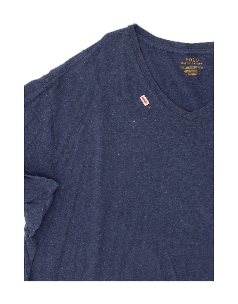RALPH LAUREN Mens Regular Fit T-Shirt 3XL Blue Cotton Logo Vintage Ralph Lauren and Second-Hand Ralph Lauren from Messina Hembry 