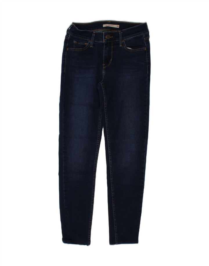 LEVI'S Womens 710 Super Skinny Jeans W26 L26 Blue Vintage Levi's and Second-Hand Levi's from Messina Hembry 