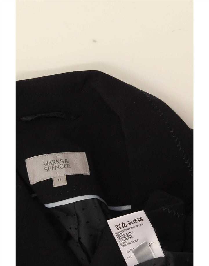 Marks & Spencer ženski sako s jednim gumbom UK 12 Srednje tamnoplava