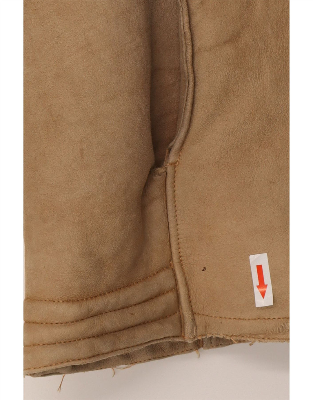 Vintage muška jakna s ovčicama UK 38 srednje smeđa