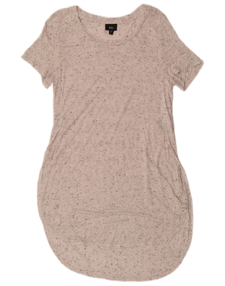 MOSSIMO ženska majica kratkih rukava UK 12 srednje bijele pjegave svile