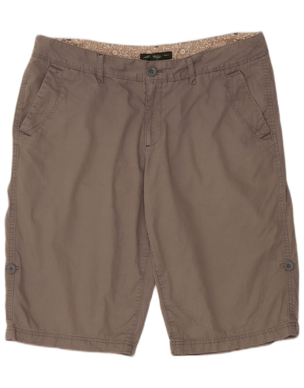 Eddie Bauer Ženske chino kratke hlače US 12 Large W34 Sivi pamuk