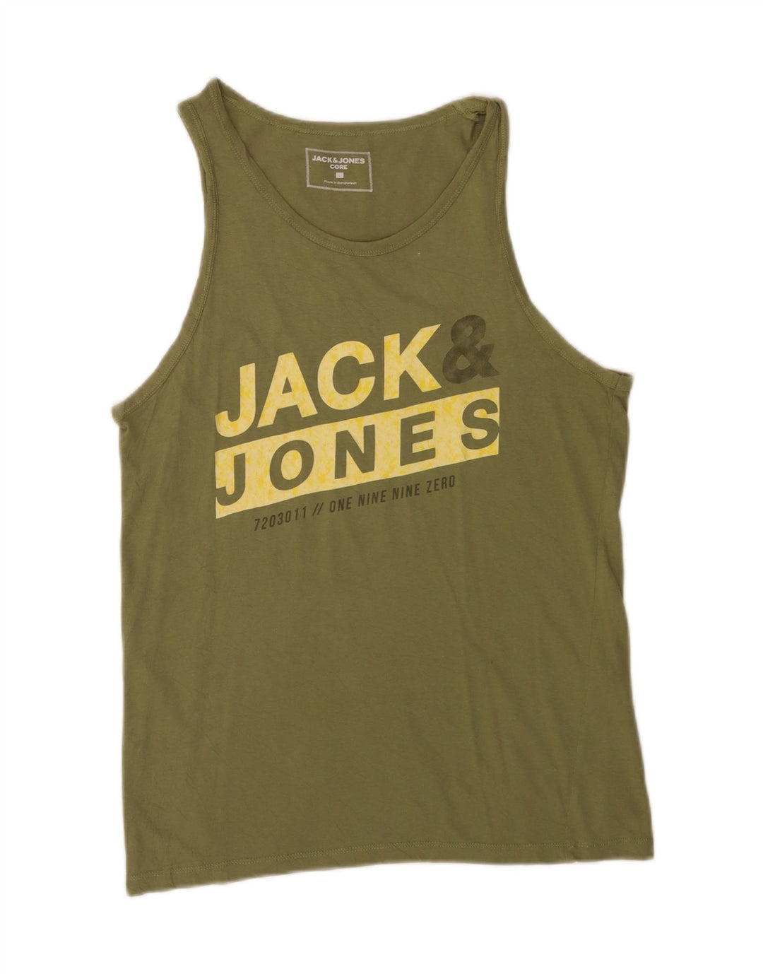 Jack & Jones muški grafički prsluk Veliki zeleni pamuk