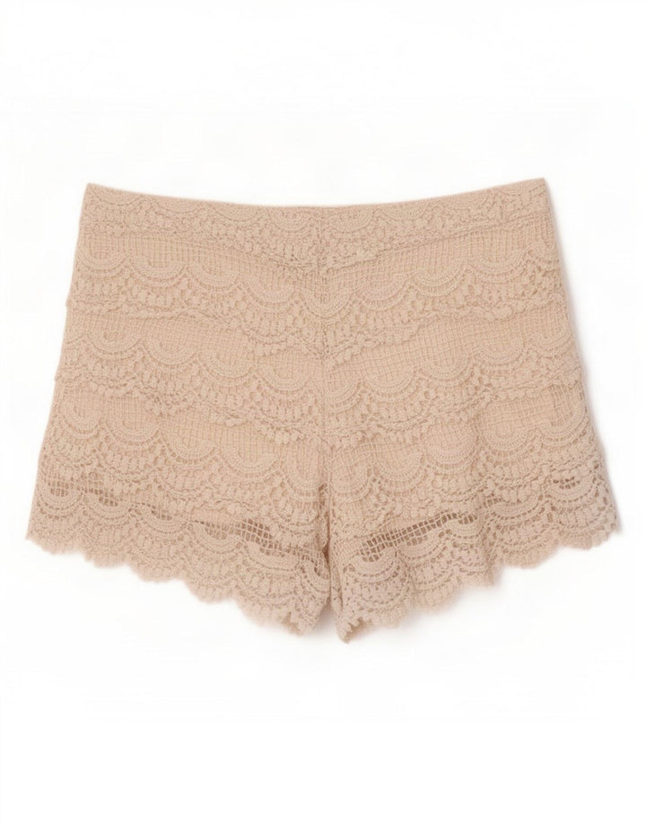 Zara ženske heklane vruće hlačice male W26 Off White