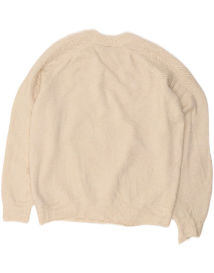 MARKS & SPENCER Ženski pulover s okruglim izrezom UK 14 Large Off White