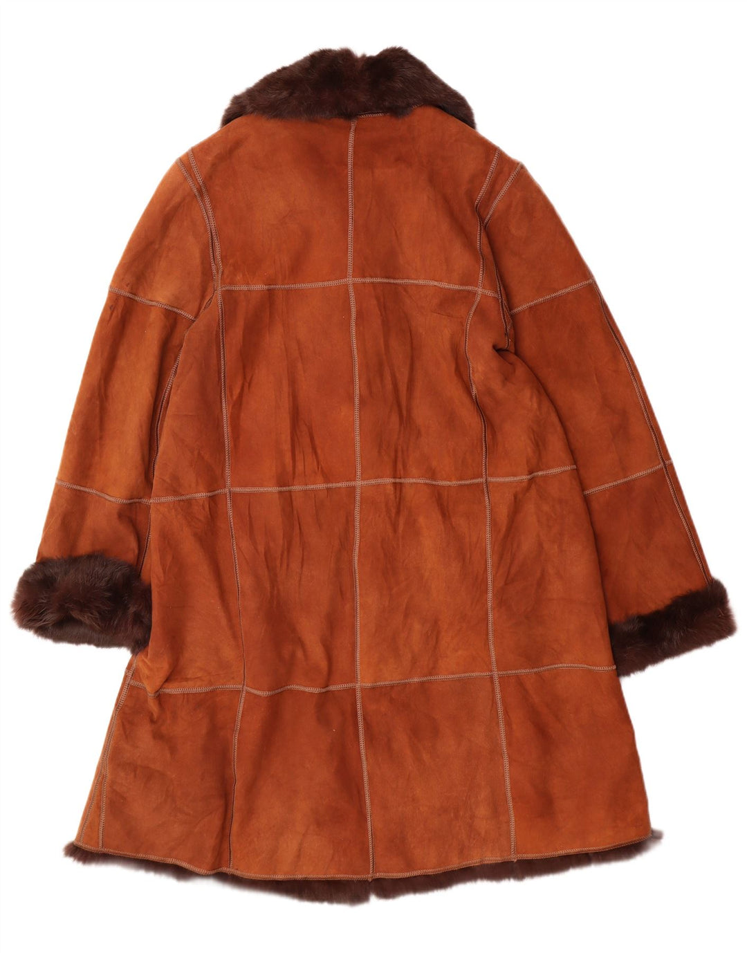 VINTAGE ženski kaput od šišmiša IT 44 srednje smeđe kože