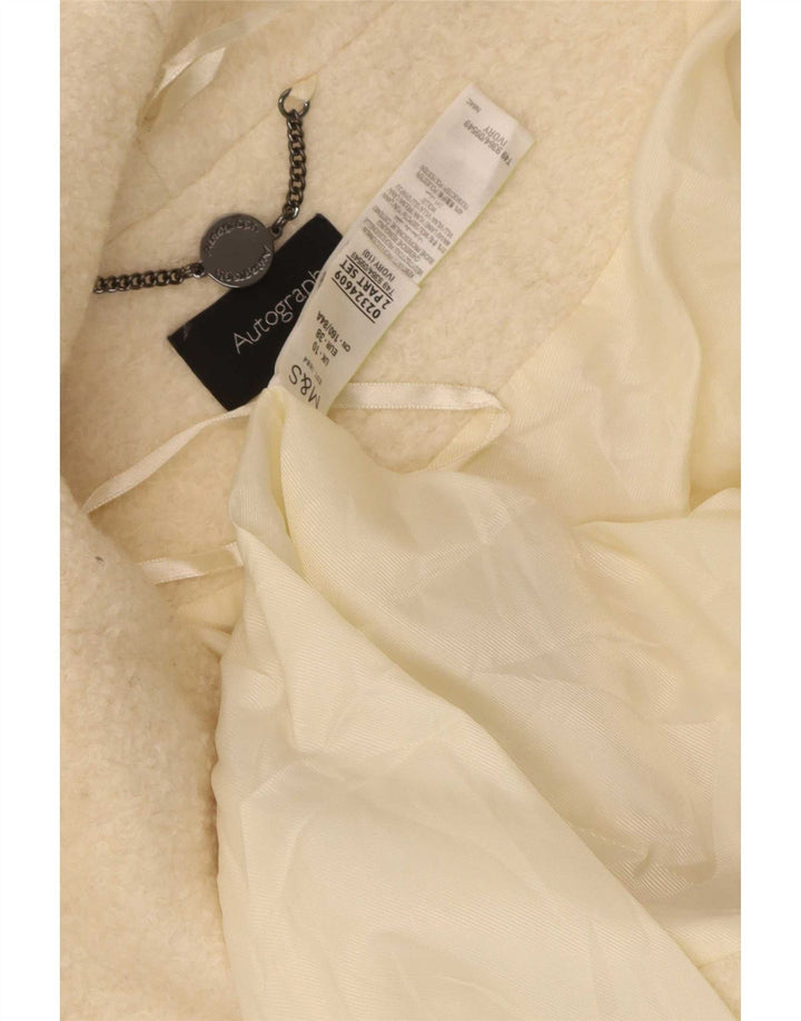 Marks & Spencer ženski preveliki kaput UK 10 Small Beige Wool
