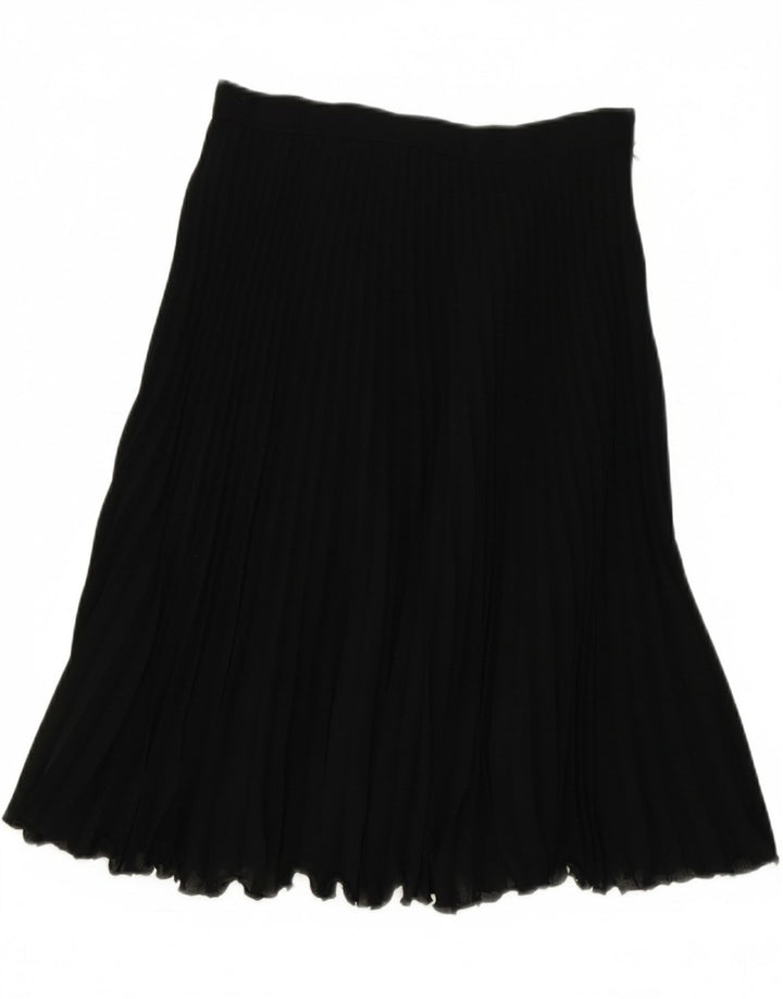 VINTAGE Womens Pleated Skirt W30 Medium  Black Vintage Vintage and Second-Hand Vintage from Messina Hembry 