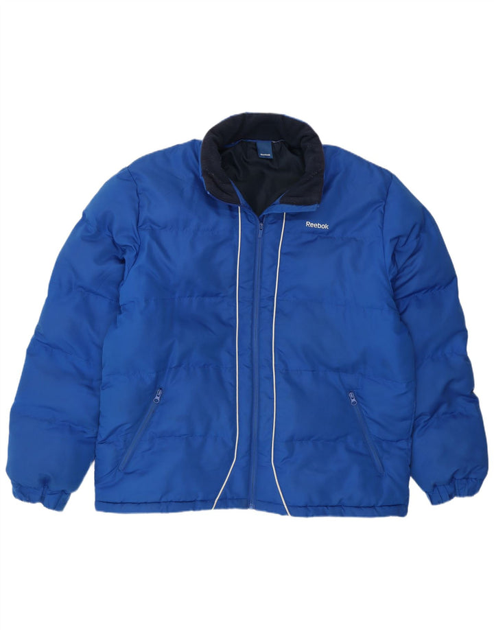 Reebok muška podstavljena jakna UK 42 XL plavi poliester