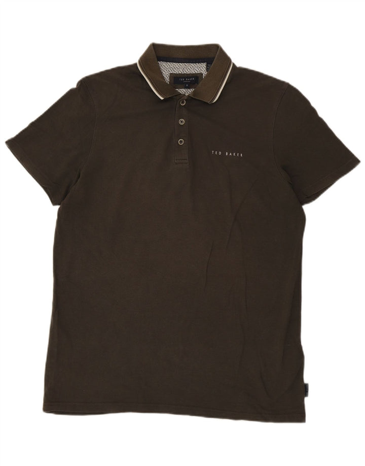 Ted Baker muška polo majica veličine 3, srednji kaki modal