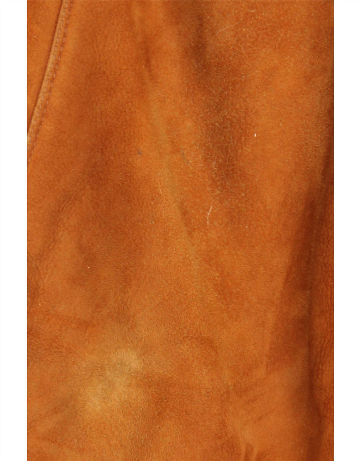 Vintage ženski opušteni kaput od striglica IT 48 XL od smeđe kože