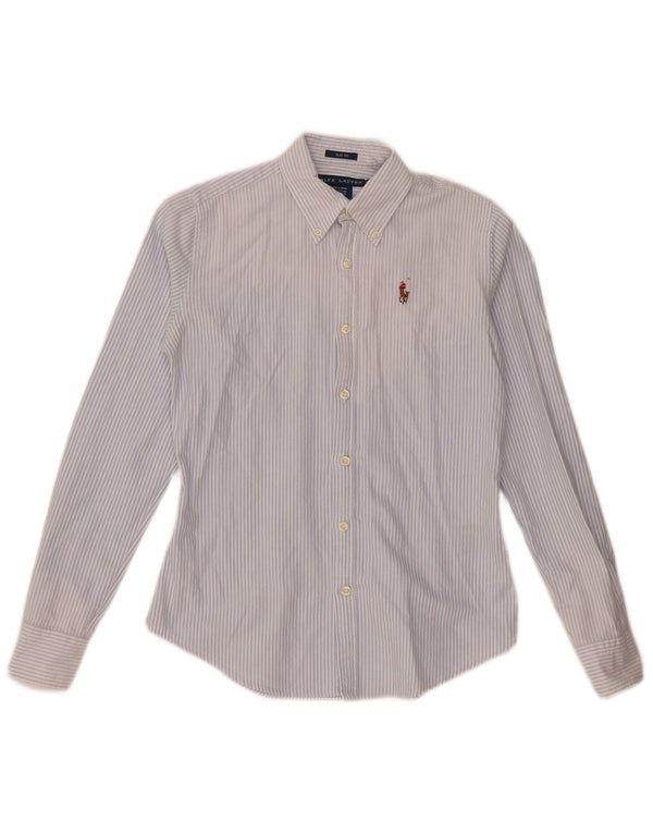 RALPH LAUREN Ženska uska košulja US 0 XS, pamuk na plave pruge