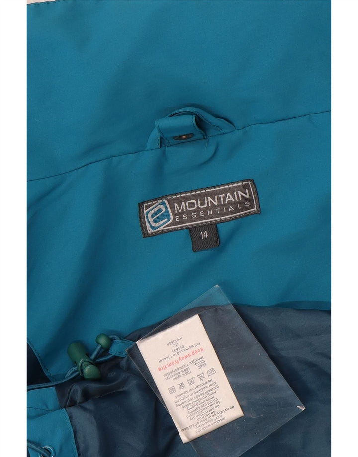 Mountain Essentials Ženska kišna jakna UK 14 Veliki plavi najlon