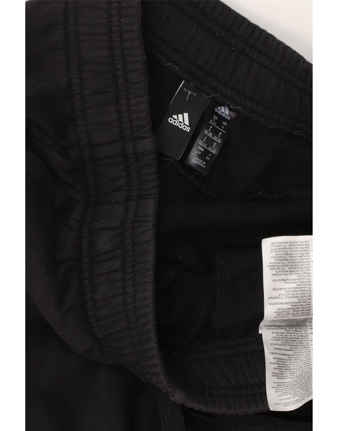 ADIDAS Ženska trenirka Hlače Joggers UK 8/10 Mali crni pamuk