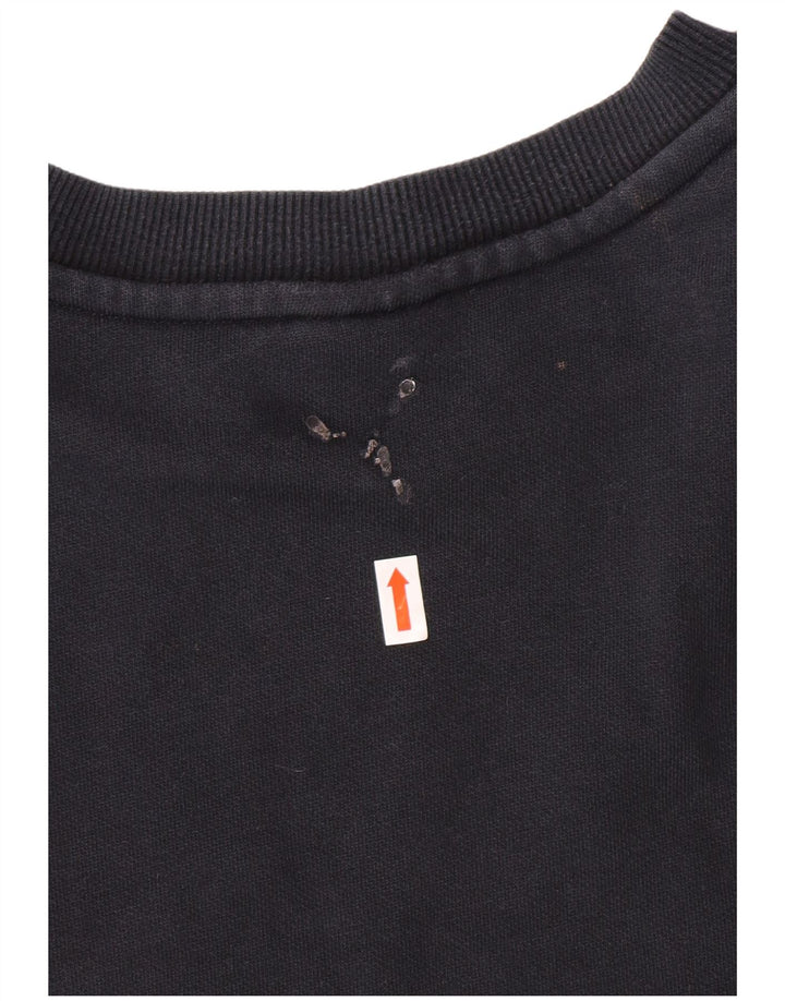 PUMA Mens Graphic Sweatshirt Jumper XL Black Cotton