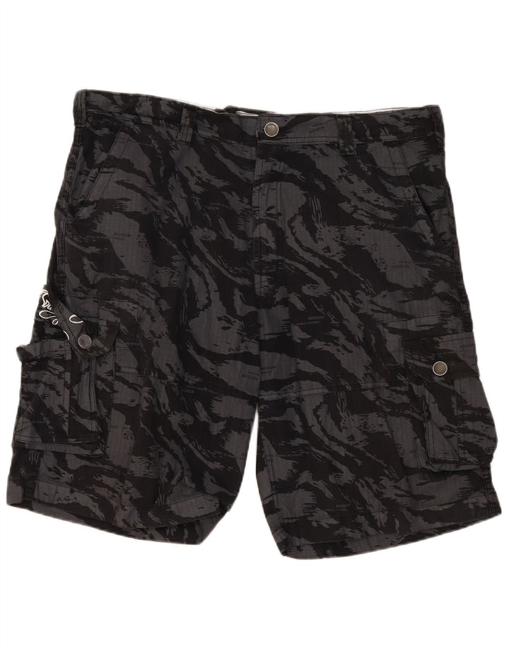 Billabong muške grafičke kargo kratke hlače W40 XL sive kamuflažne boje