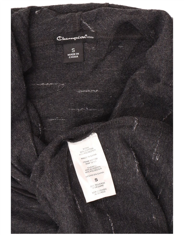 Champion ženska prevelika majica s kapuljačom UK 10 Mali sivi flekasti pamuk