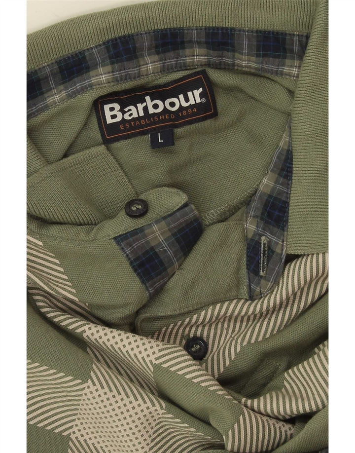 Barbour muška polo majica veliki zeleni karo