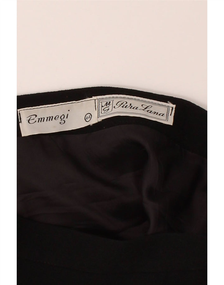 EMMEGI Womens Straight Skirt IT 44 Medium W28 Black Colourblock Vintage Emmegi and Second-Hand Emmegi from Messina Hembry 