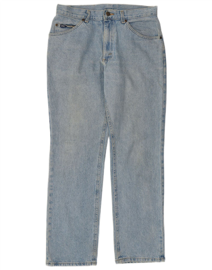 Lee muške ravne traperice W33 L30 plavi pamuk