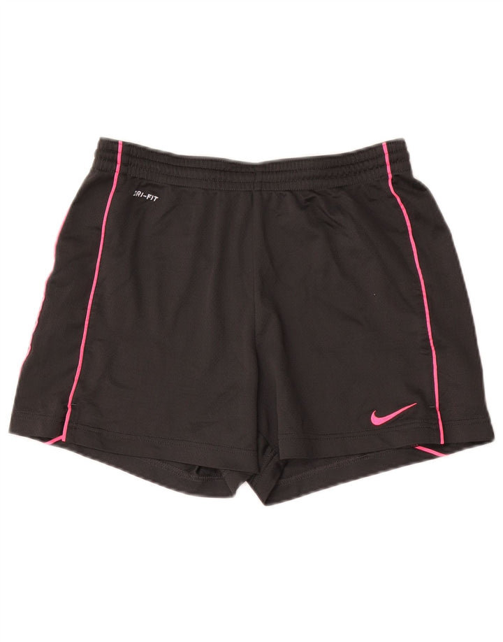 Nike Ženske Dri Fit Sportske kratke hlače UK 10 Mali sivi poliester