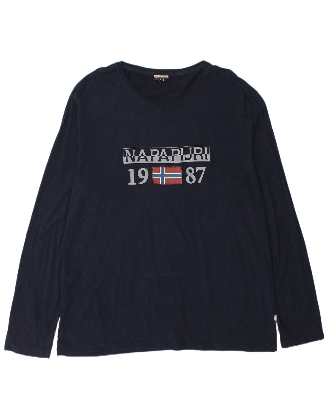 NAPAPIJRI Muška Geographic Graphic T-Shirt majica dugih rukava 3XL tamnoplavi pamuk