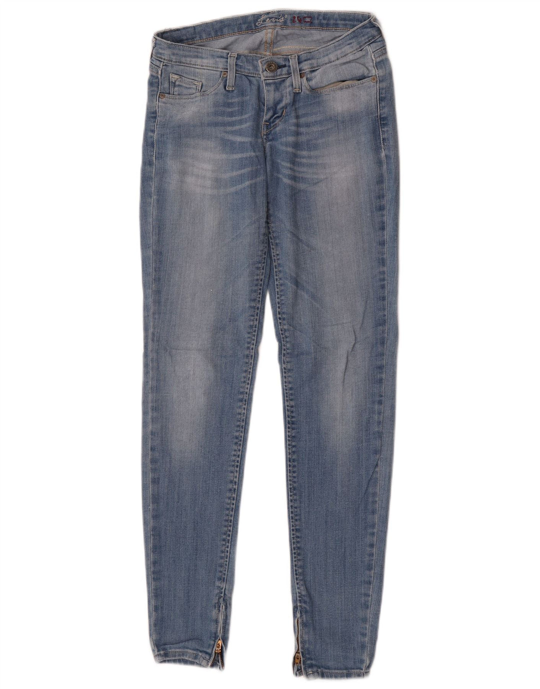 Levi's ženske uske traperice W24 L32 plavi pamuk