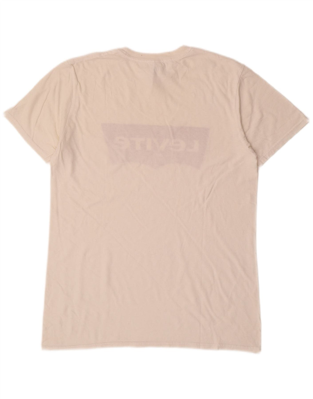 LEVI'S Muška majica kratkih rukava srednje veličine, bijeli pamuk