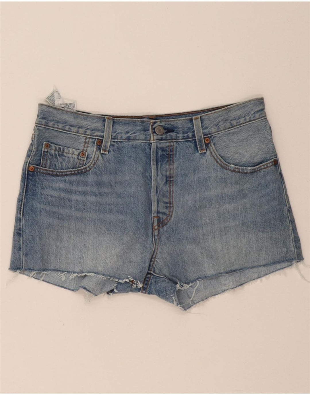 LEVI'S Womens 501 Denim Hot Pants W29 Medium Blue Cotton Vintage Levi's and Second-Hand Levi's from Messina Hembry 