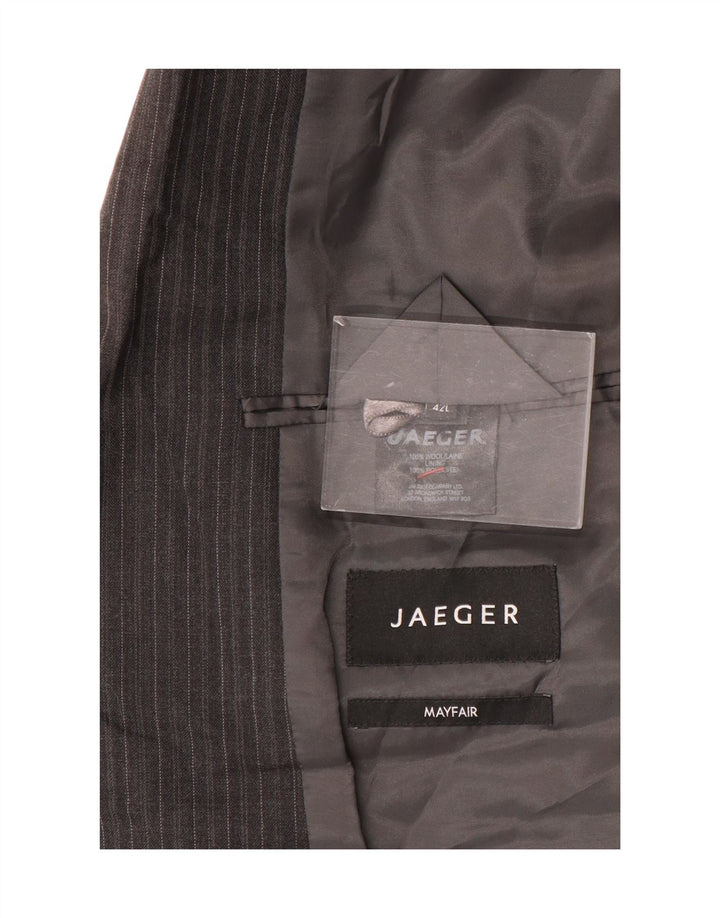 Jaeger muška jakna sa 2 gumba UK 42 XL siva vuna na pruge