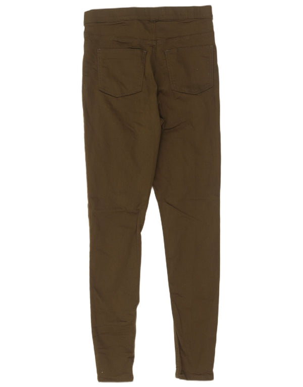 Marks & Spencer ženske jegging traperice UK 10 male W28 L30 kaki pamuk