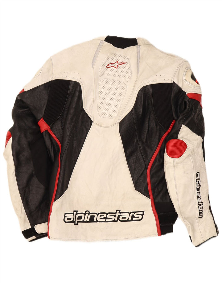 Alpinestars muška grafička trkačka jakna veličine 52, velika bijela boja
