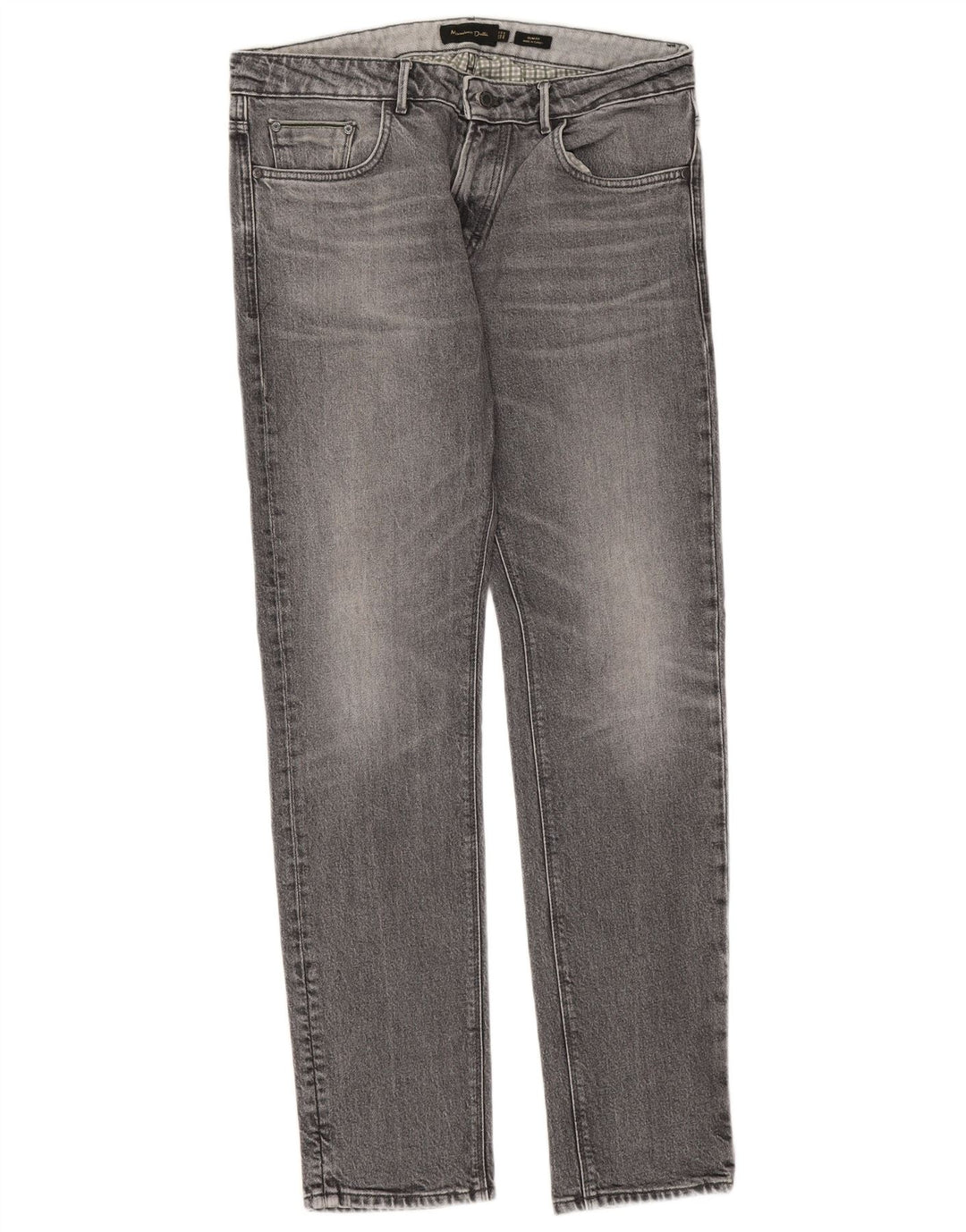 Massimo Dutti Muške uske traperice EU 42 Large W32 L32 Sivi pamuk