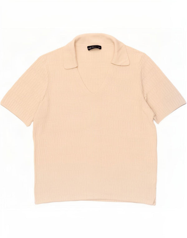 Marks & Spencer ženska polo majica UK 14 srednje bež viskoza