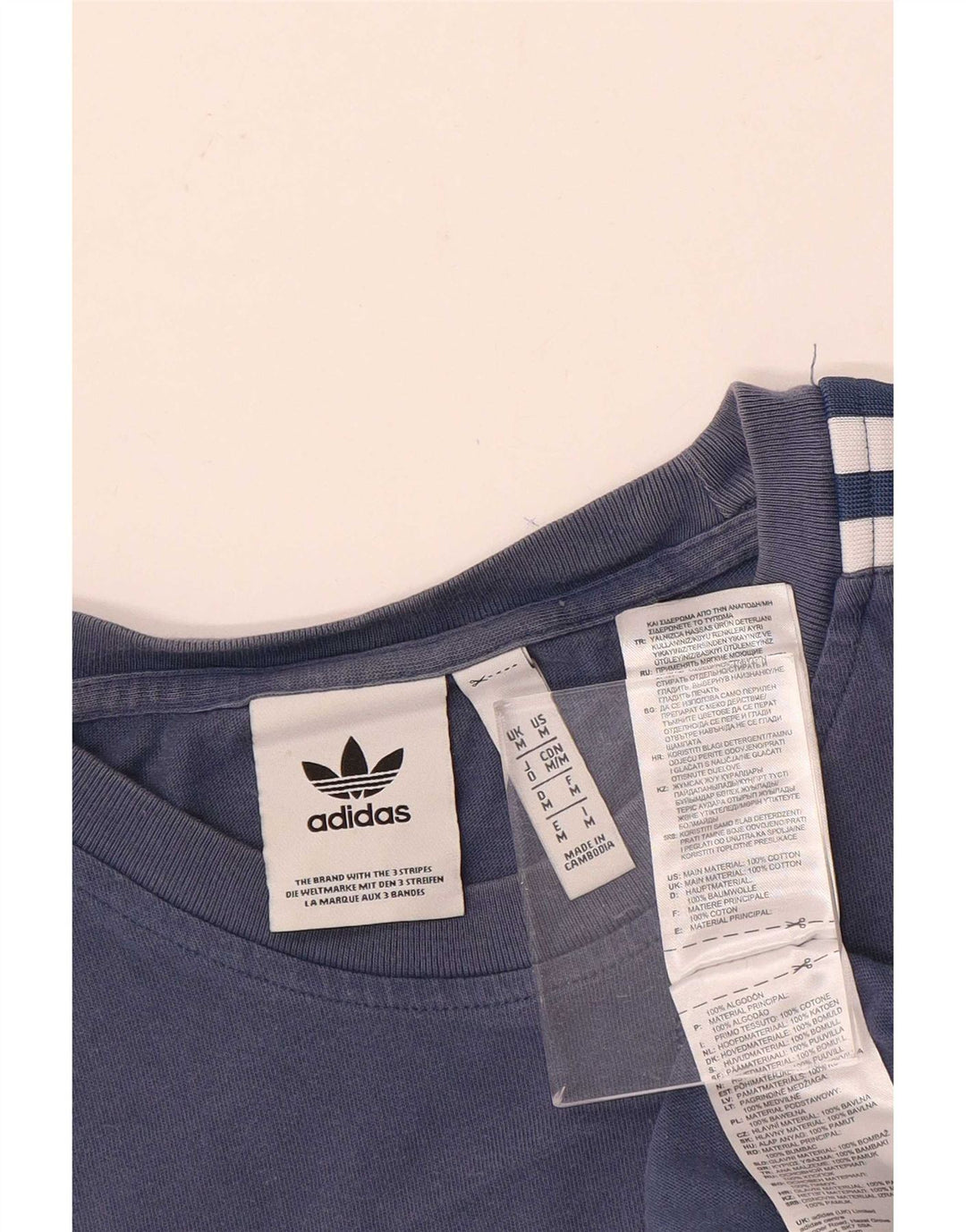 Adidas muška majica s grafičkim motivima srednje plavi pamuk