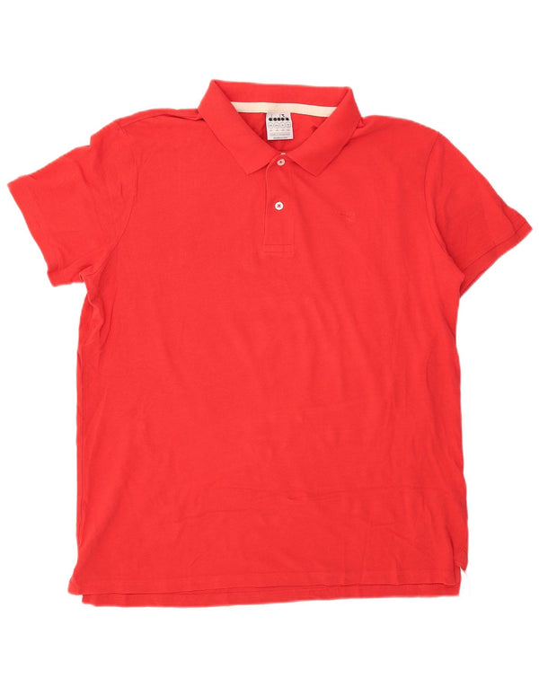 Diadora muška polo majica 2XL crveni pamuk