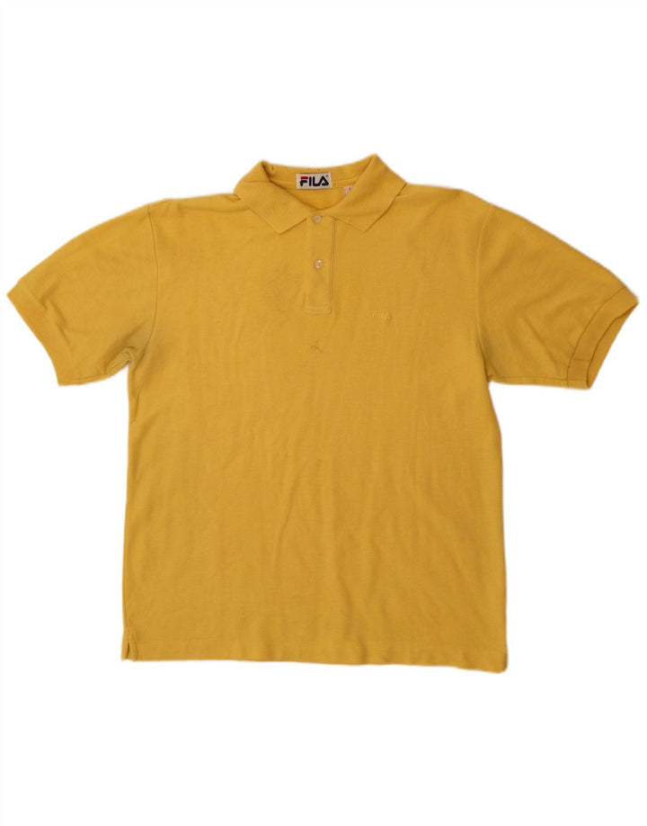 Fila muška polo majica IT 48 srednje žuti pamuk