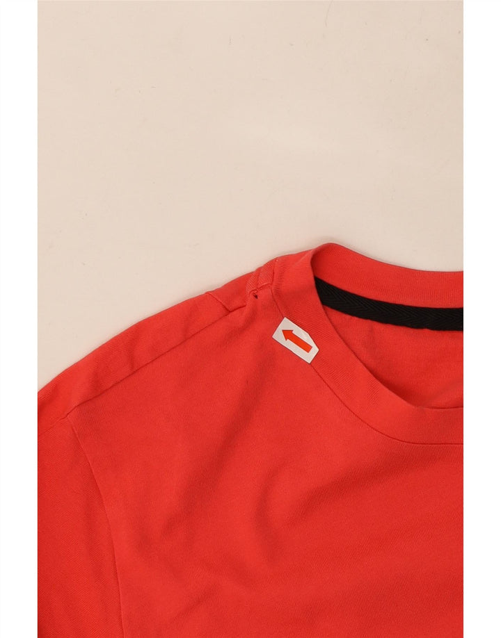 ADIDAS Ženska grafička majica kratkih rukava UK 14 Srednje crvena